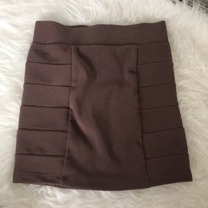 H&M High waisted bandage body con skirt